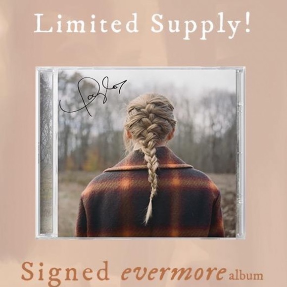 NEW Signed Taylor Swift Evermore CD - Picture 5 of 6